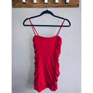 Oh Polly “Side Eye” Ruched Mini Dress - NWT